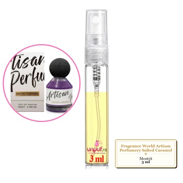Mostra fiola din Parfumul Fragrance World Artisan Perfumery Salted Caramel, decant sticla cu pulverizator - Img 3