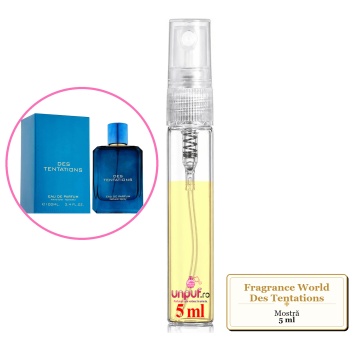 Mostra fiola din Parfumul Fragrance World Des Tentations, decant sticla cu pulverizator - Img 4