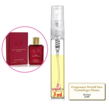 Mostra fiola din Parfumul Fragrance World Des Tentations Flame, decant sticla cu pulverizator - Img 2