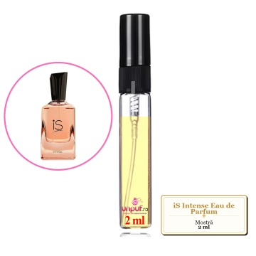 Mostra fiola din Parfumul Fragrance World iS Intense Eau de Parfum, decant sticla cu pulverizator