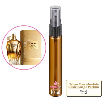 Mostra fiola din Parfumul Fragrance World Urban Man Absolute Elixir Eau de Parfum, decant sticla cu pulverizator - Img 4