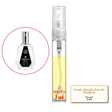 Mostra fiola din Parfumul Fragrance World Venti Absolu Eau de Parfum, decant sticla cu pulverizator - Img 2