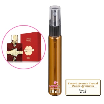 Mostra fiola din Parfumul French Avenue Carnal Desire Aromatix, decant sticla cu pulverizator