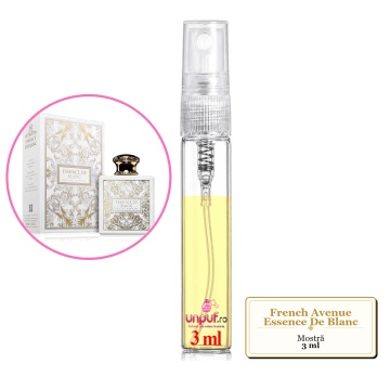 Mostra fiola din Parfumul French Avenue Essence De Blanc, decant sticla cu pulverizator - Img 3