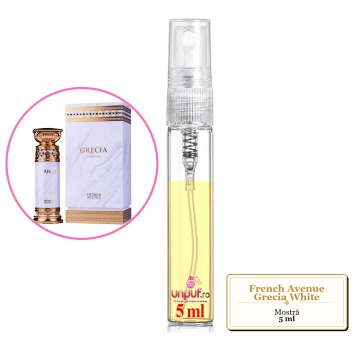 Mostra fiola din Parfumul French Avenue Grecia White, decant sticla cu pulverizator - Img 4