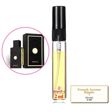 Mostra fiola din Parfumul French Avenue Ripple, decant sticla cu pulverizator