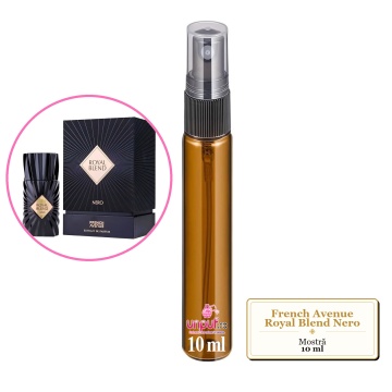 Mostra fiola din Parfumul French Avenue Royal Blend Nero, decant sticla cu pulverizator