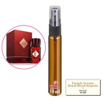 Mostra fiola din Parfumul French Avenue Royal Blend Sequoia, decant sticla cu pulverizator