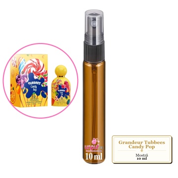 Mostra fiola din Parfumul Grandeur Tubbees Candy Pop, decant sticla cu pulverizator