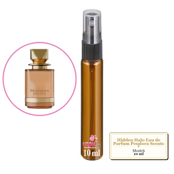 Mostra fiola din Parfumul Hidden Halo Eau de Parfum Pendora Scents , decant sticla cu pulverizator