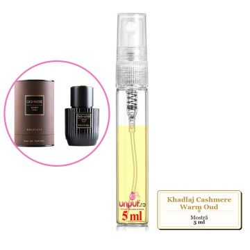 Mostra fiola din Parfumul Khadlaj Cashmere Warm Oud, decant sticla cu pulverizator - Img 4