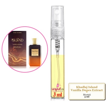 Mostra fiola din Parfumul Khadlaj Island Vanilla Dunes Extract, decant sticla cu pulverizator - Img 2
