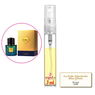 Mostra fiola din Parfumul La Fede Intoxicate Blue Elixir, decant sticla cu pulverizator - Img 2