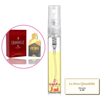 Mostra fiola din Parfumul La Sera Chandelle, decant sticla cu pulverizator - Img 3