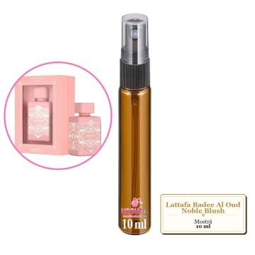 Mostra fiola din Parfumul Lattafa Badee Al Oud Noble Blush, decant sticla cu pulverizator