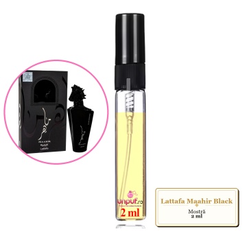 Mostra fiola din Parfumul Lattafa Maahir Black, decant sticla cu pulverizator - Img 1