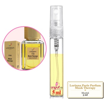 Mostra fiola din Parfumul Lorinna Paris Musk Therapy, decant sticla cu pulverizator - Img 3