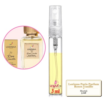 Mostra fiola din Parfumul Lorinna Paris Roses Vanille, decant sticla cu pulverizator - Img 2