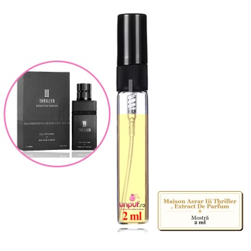 Mostra fiola din Parfumul Maison Asrar Iii Thriller, Extract De Parfum, decant sticla cu pulverizator - Img 2