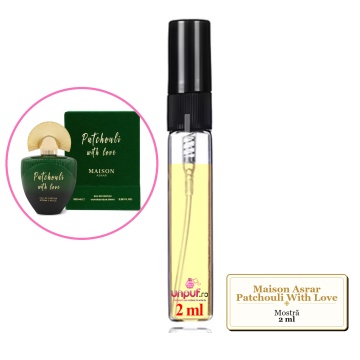 Mostra fiola din Parfumul Maison Asrar Patchouli With Love, decant sticla cu pulverizator - Img 2
