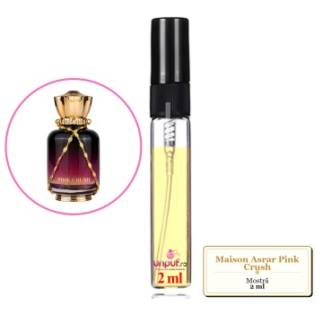Mostra fiola din Parfumul Maison Asrar Pink Crush, decant sticla cu pulverizator - Img 1