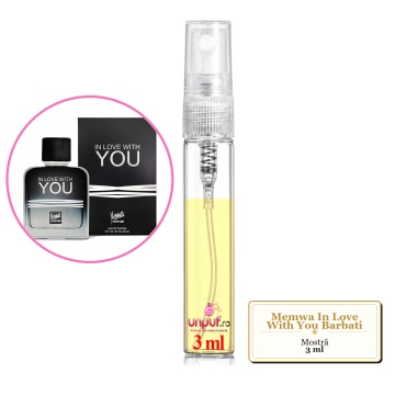 Mostra fiola din Parfumul Memwa In Love With You Barbati, decant sticla cu pulverizator - Img 3