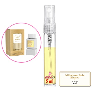 Mostra fiola din Parfumul Milestone Sole Bianco, decant sticla cu pulverizator - Img 4