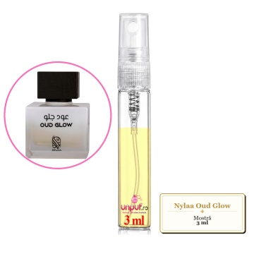 Mostra fiola din Parfumul Nylaa Oud Glow, decant sticla cu pulverizator - Img 2