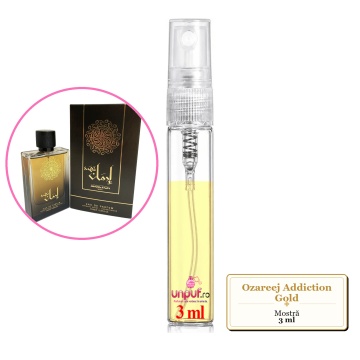 Mostra fiola din Parfumul Ozareej Addiction Gold, decant sticla cu pulverizator - Img 3