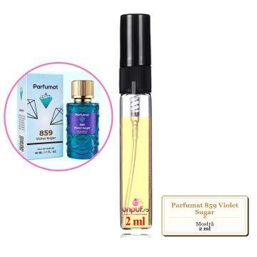 Mostra fiola din Parfumul Parfumat 859 Violet Sugar, decant sticla cu pulverizator