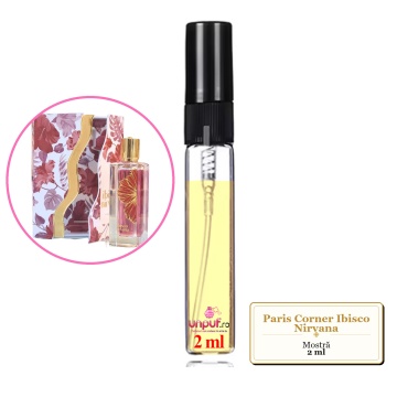Mostra fiola din Parfumul Paris Corner Ibisco Nirvana, decant sticla cu pulverizator - Img 1