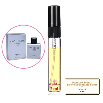Mostra fiola din Parfumul Pendora Scents Bachelor Homme Sport, decant sticla cu pulverizator