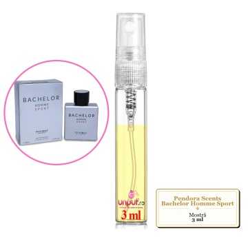 Mostra fiola din Parfumul Pendora Scents Bachelor Homme Sport, decant sticla cu pulverizator - Img 3