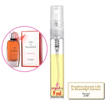 Mostra fiola din Parfumul Pendora Scents Life Is Beautiful Intense, decant sticla cu pulverizator - Img 4