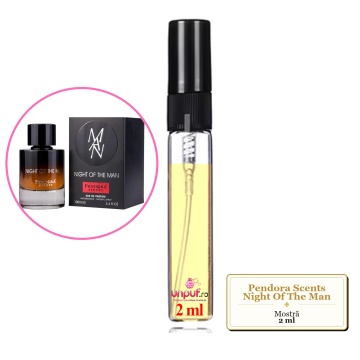 Mostra fiola din Parfumul Pendora Scents Night Of The Man, decant sticla cu pulverizator - Img 2