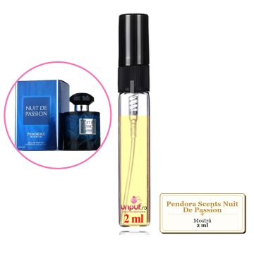 Mostra fiola din Parfumul Pendora Scents Nuit De Passion, decant sticla cu pulverizator - Img 1
