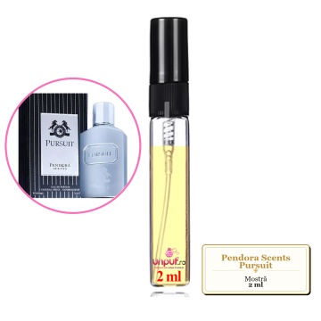 Mostra fiola din Parfumul Pendora Scents Pursuit, decant sticla cu pulverizator