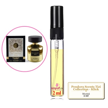 Mostra fiola din Parfumul Pendora Scents Tizi Collection - Klick, decant sticla cu pulverizator - Img 2