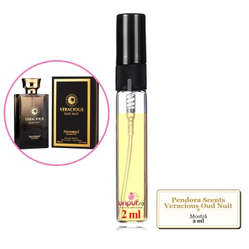 Mostra fiola din Parfumul Pendora Scents Veracious Oud Nuit, decant sticla cu pulverizator - Img 2