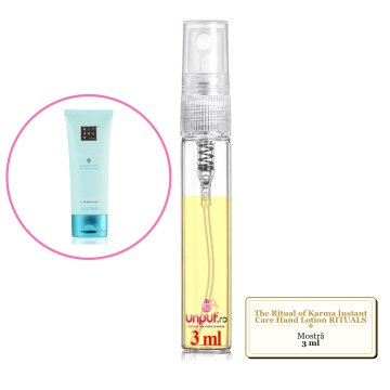 Mostra fiola din Parfumul The Ritual of Karma Instant Care Hand Lotion RITUALS, decant sticla cu pulverizator - Img 3
