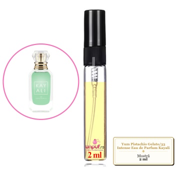 Mostra fiola din Parfumul Yum Pistachio Gelato/33 Intense Eau de Parfum Kayali , decant sticla cu pulverizator - Img 4