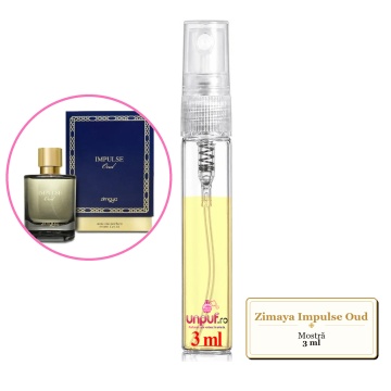 Mostra fiola din Parfumul Zimaya Impulse Oud, decant sticla cu pulverizator - Img 3