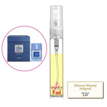 Mostra fiola din Parfumul Zimaya Mazaaj Infused, decant sticla cu pulverizator - Img 4