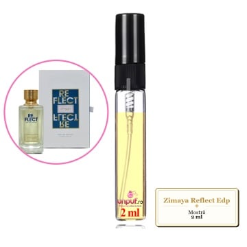 Mostra fiola din Parfumul Zimaya Reflect Edp, decant sticla cu pulverizator - Img 2