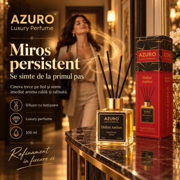 Odorizant Cameră Azuro Aquamarine Luxury Perfume – 100 ml - Img 2