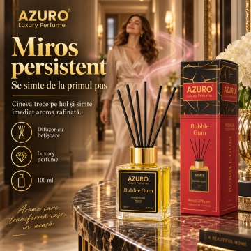 Odorizant Cameră Azuro Bubble Gum Luxury Perfume – 100 ml - Img 2