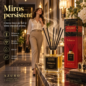 Odorizant Cameră Azuro Tobacco Luxury Perfume – 100 ml - Img 2