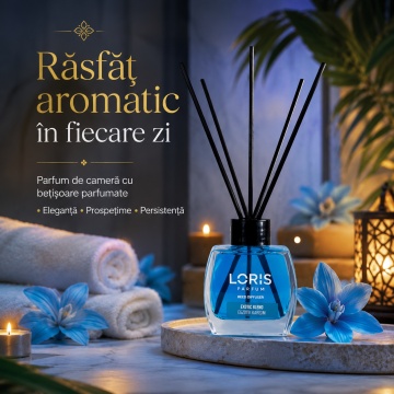 Odorizant de Cameră cu Bețișoare Parfumate Loris Parfum Amestec Exotic, 120 ml, Esență Exotic Blend, Miros Plăcut și Persistent - Img 7