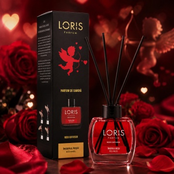 Odorizant de Cameră cu Bețișoare Parfumate Loris Parfum Îngerul Roșu, 120 ml, Esență Red Angel, Miros Elegant și Persistent - Img 7