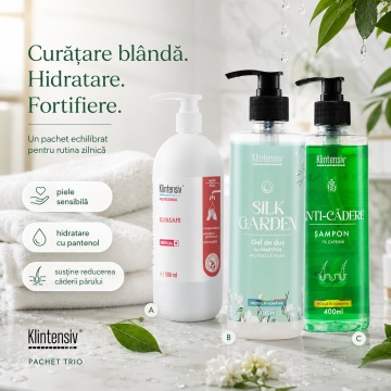 Pachet ingrijire completa Klintensiv – KlinSafe sapun lichid delicat 500 ml, 500 ml + 400 ml - Img 4